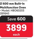 Hisense 600mm Built-In Multifunction Oven 391641