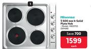 Hisense 600mm 4-Solid Plate Hob 391486