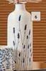 Floral Vase White & Navy-112mm x 299mm