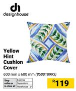 Design House Yellow hint Cushion Cover-600mm x 600mm