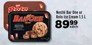 Nestle Bar One Or Rolo Ice Cream-1.5L Each