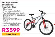 Raleigh 26" Raptor Dual Suspension Mountain Bike