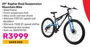 Raleigh 29" Raptor Dual Suspension Mountain Bike