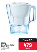 Brita 2.4L Aluna Water Filter Jug 1008942-Each