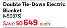 Pure Pleasure Double Tie-Down Electric Blanket-Each
