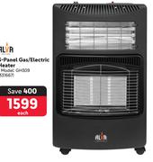 Alva 3-Panel Gas/Electric Heater GH309