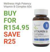 Wellness High Potency Vitamin B Complex 60s
