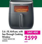 Philips  XL Airfryer, With See-Through Cooking Window 462625-5.6L Each