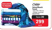 Colibri Velour Beach Towel-Each