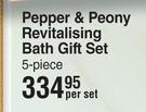 Nature's Nourishment Pepper & Peony Revitalising Bath Gift Set 5 Piece-Per Set