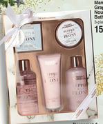 Nature's Nourishment Pepper & Peony Revitalising Bath Gift Set 5 Piece-Per Set