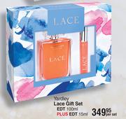 Yardley Lace Gift Set EDT 100ml Plus EDT 15ml-Per Set