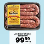 Jan Braai Original Boerewors-Per Kg