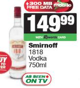 Smirnoff 1818 Vodka-750ml
