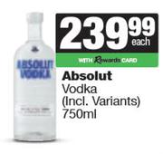 Absolut Vodka-750ml