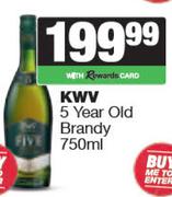 KWV 5 Year Old Brandy-750ml