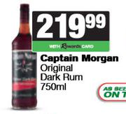 Captain Morgan Original Dark Rum-750ml
