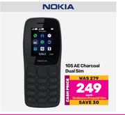 Nokia 105 AE Charcoal Dual Sim-Each
