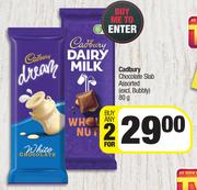 Cadbury Chocolate Slab Assorted-For 2 x 80g