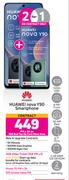 2 x Huawei Nova Y90 Smartphone-On 1GB Red Top Up Core More Data + On Promo 70