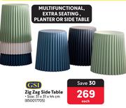 GSI Zig Zag Side Table 850017705-Each