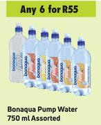 Bonaqua Pump Water Assorted-For 6 x 750ml