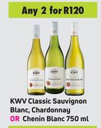 KWV Classic Sauvignon Blanc, Chardonnay Or Chenin Blanc-For 2 x 750ml