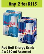 Red Bull Energy Drink Assorted-For 2 x 4 x 250ml