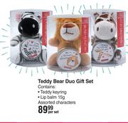 Nature's Edition Teaddy Bear Duo Gift Set Assorted Characters-Per Set