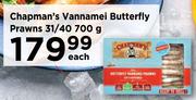 Chapman's Vannamei Butterfly Prawns 31/40-700g Each