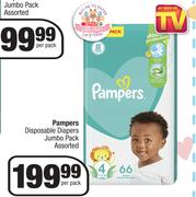 Pampers Disposable Diapers Jumbo Pack Assorted-Per Pack