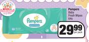 Pampers Baby Fresh Wipes-64s Per Pack