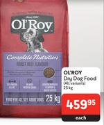 OL'Roy Dry Dog Food (All Variants)-25kg Each