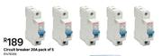 Circuit Breaker 20 A Pack Of 5