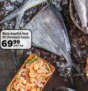 Whole Angelfish Head Off (Previously Frozen)-Per kg