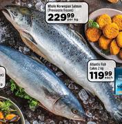Whole Norwegian Salmon (Previously Frozen)-Per kg