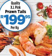 Quality X.L Pink Prawn Tails-Per Kg
