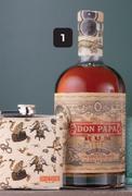 Don Papa Aged Rum With Hip Flask Or Tarsier Glass Gift Pack-750ml Each