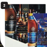 KWV 12 Year Old Brandy With 2 Glasses-750ml Each