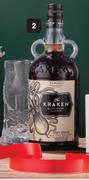 Kraken Black Spiced Imported Rum With Glass Gift Pack-750ml Each