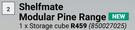 Shelfmate Modular Pine Range 1 x Storage Cube (850027025)