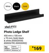 Shelfmate Photo Ledge Shelf 450mm x 100mm x 70mm (850026930,850026799,850026902)