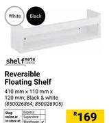 Shelfmate Reversible Floating Shelf 410mm x 110mm x 120mm (850026864,850026905)