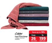 Colibri Capri Towel Range (Face Cloth)
