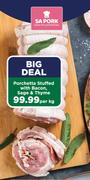 Porchetta Stuffed With Bacon, Sage & Thyme-Per Kg