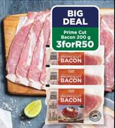 Prime Cut Bacon-3 x 200g