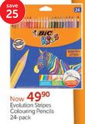 Evolution Stripes Colouring Pencils 24-Pack