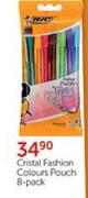Cristal Fashion Colours Pouch 8-Pack