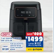 Defy 7.6L Digital Air Fryer DAF 3376 DB