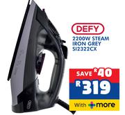Defy 2200W Steam Iron Grey SI2322CX